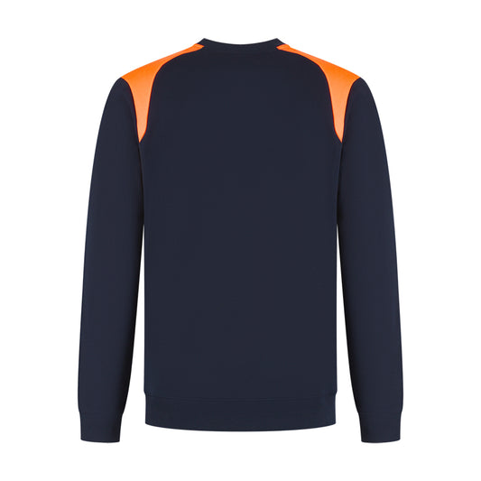 Sweater ronde hals Indushirt PRO LIJN SRP300 Marine / Oranje