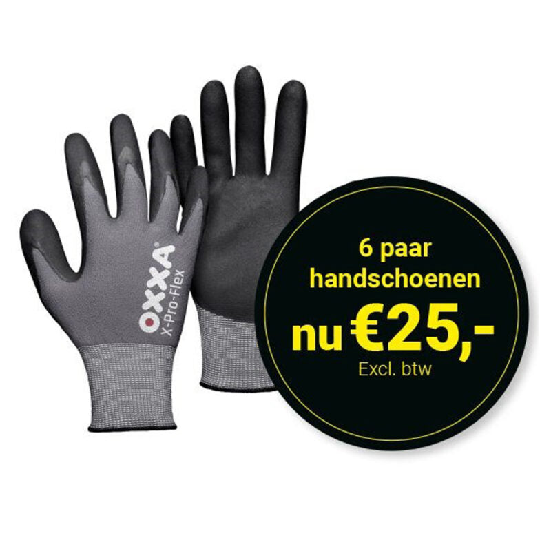 *ACTIE* 6 Paar OXXA® X-Pro-Flex 51-290 Handschoen