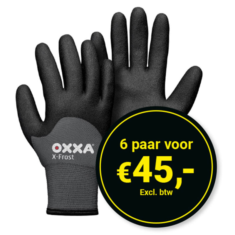 *ACTIE* 6 Paar OXXA Werkhandschoen X-Frost 51-860