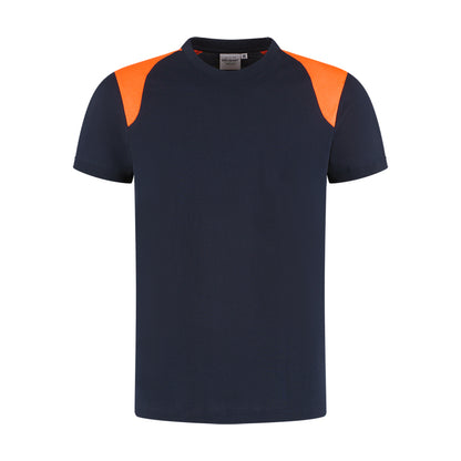 T-shirt Indushirt PRO LIJN TP180 Marine / Oranje