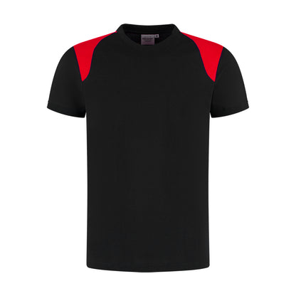 T-shirt Indushirt PRO LIJN TP180  Zwart / Rood