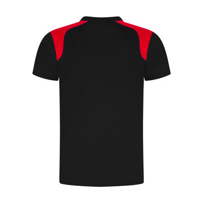 T-shirt Indushirt PRO LIJN TP180  Zwart / Rood