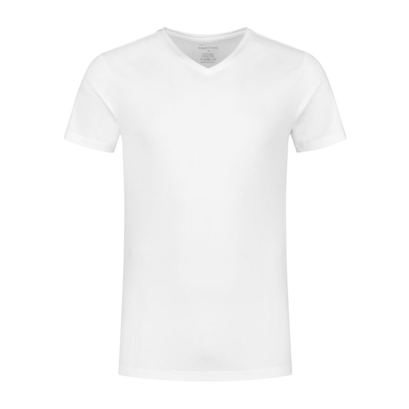 Santino T-shirt Jazz Stretch Modern Fit Met V-hals