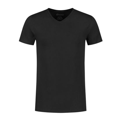 Santino T-shirt Jazz Stretch Modern Fit Met V-hals