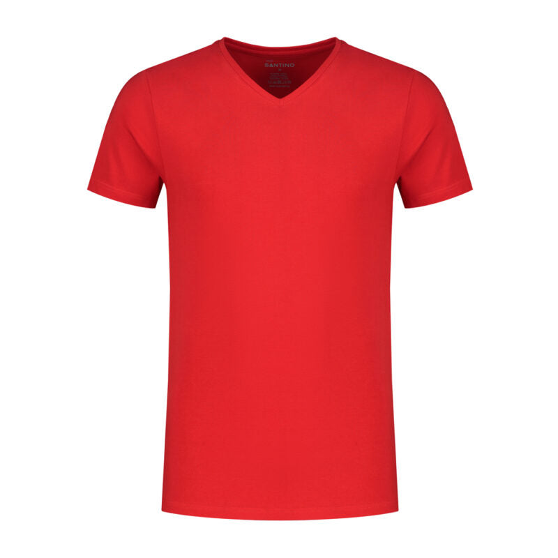 Santino T-shirt Jazz Stretch Modern Fit Met V-hals