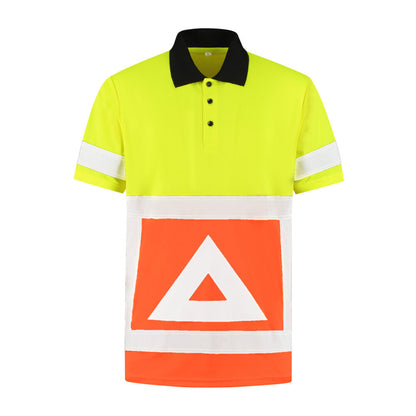 Bestex Polo Verkeersregelaar RWS Korte Mouw VKPOKM100. Kleur: Fluor Oranje / Fluor Geel