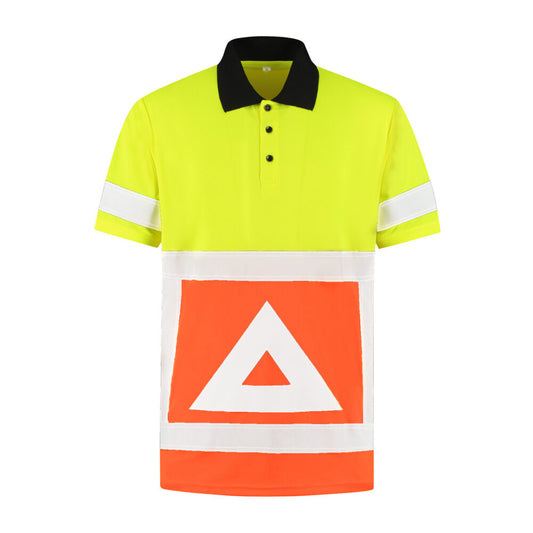 Bestex Polo Verkeersregelaar RWS Korte Mouw VKPOKM100. Kleur: Fluor Oranje / Fluor Geel