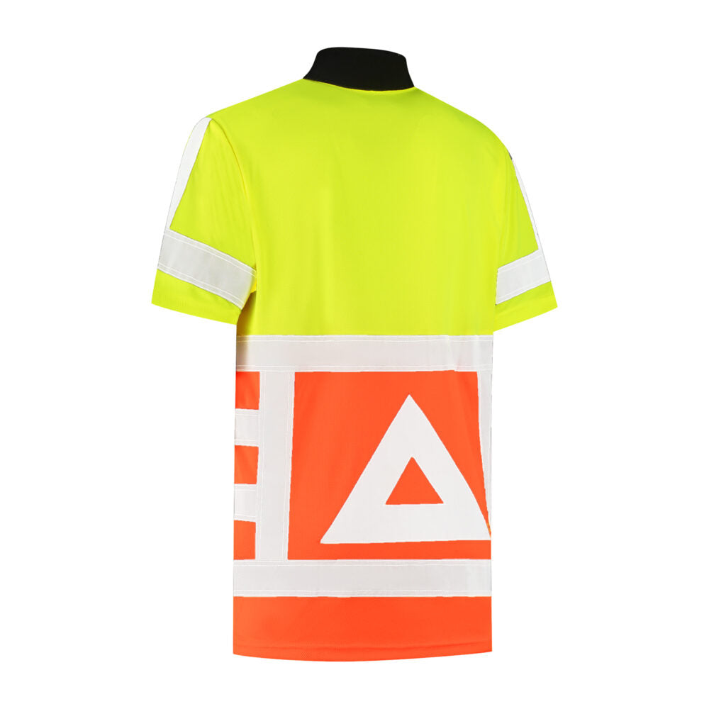 Bestex Polo Verkeersregelaar RWS Korte Mouw VKPOKM100. Kleur: Fluor Oranje / Fluor Geel