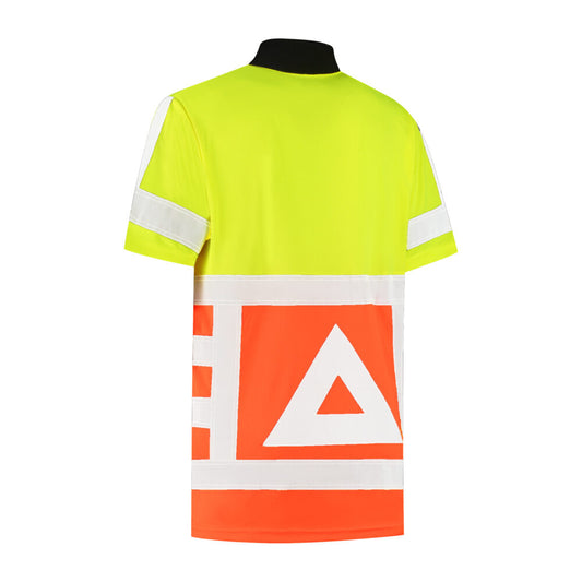 Bestex Polo Verkeersregelaar RWS Korte Mouw VKPOKM100. Kleur: Fluor Oranje / Fluor Geel