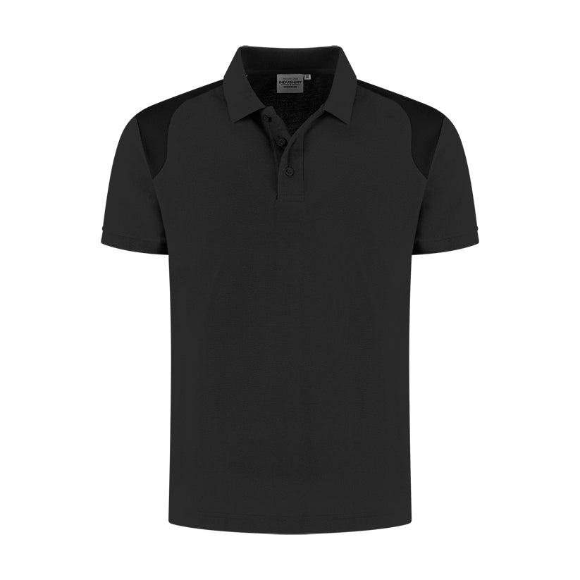 Indushirt Poloshirt PRO LIJN PP200 Antraciet / Zwart