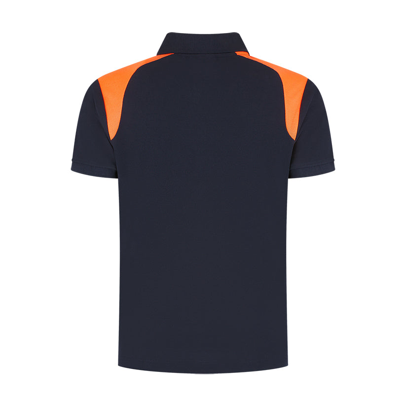 Indushirt Poloshirt PRO LIJN PP200 Marine / Oranje