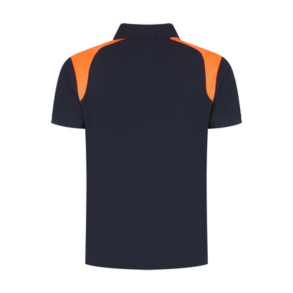 Indushirt Poloshirt PRO LIJN PP200 Marine / Oranje