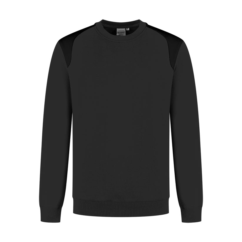 Sweater ronde hals Indushirt PRO LIJN SRP300 Antraciet / Zwart