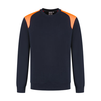 Sweater ronde hals Indushirt PRO LIJN SRP300 Marine / Oranje