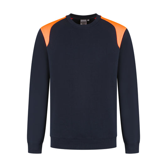 Sweater ronde hals Indushirt PRO LIJN SRP300 Marine / Oranje