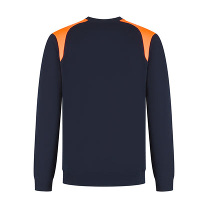 Sweater ronde hals Indushirt PRO LIJN SRP300 Marine / Oranje