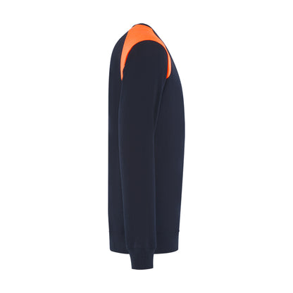 Sweater ronde hals Indushirt PRO LIJN SRP300 Marine / Oranje