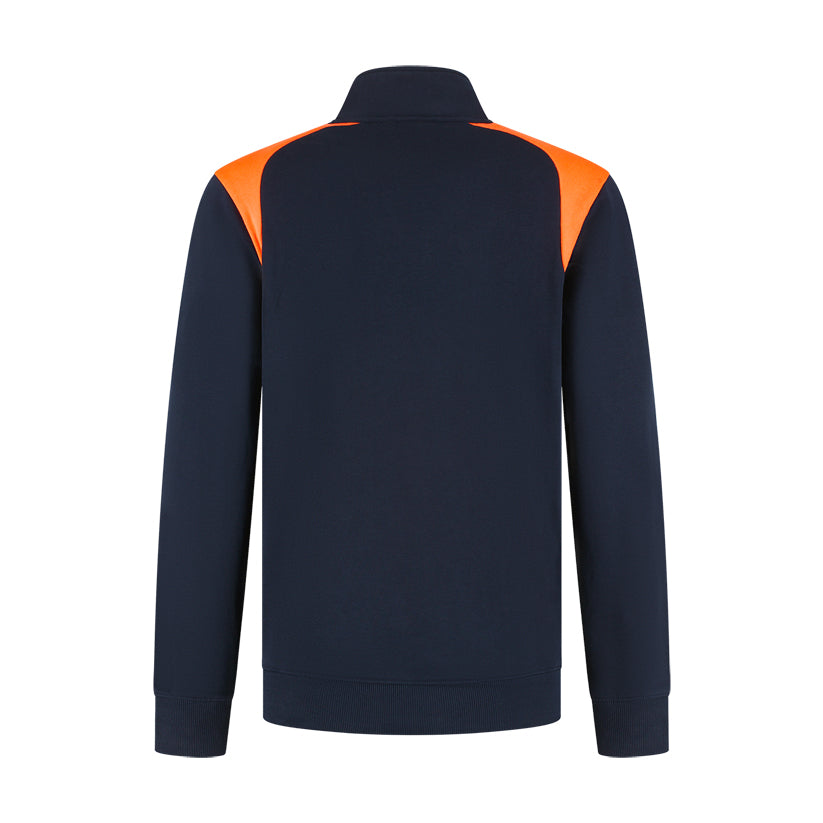 Indushirt Zipsweater PRO LIJN ZSP300 Marine / Oranje