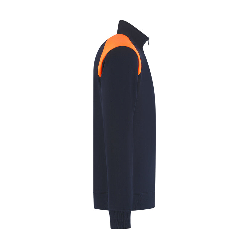 Indushirt Zipsweater PRO LIJN ZSP300 Marine / Oranje