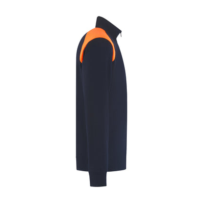Indushirt Zipsweater PRO LIJN ZSP300 Marine / Oranje