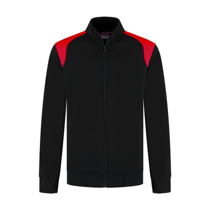 Indushirt Sweatvest PRO LIJN SVP300 Zwart / Rood