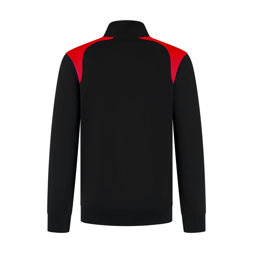 Indushirt Sweatvest PRO LIJN SVP300 Zwart / Rood