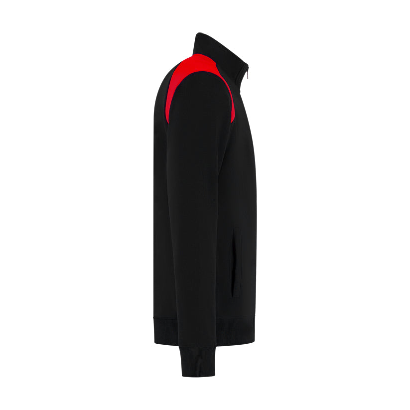 Indushirt Sweatvest PRO LIJN SVP300 Zwart / Rood
