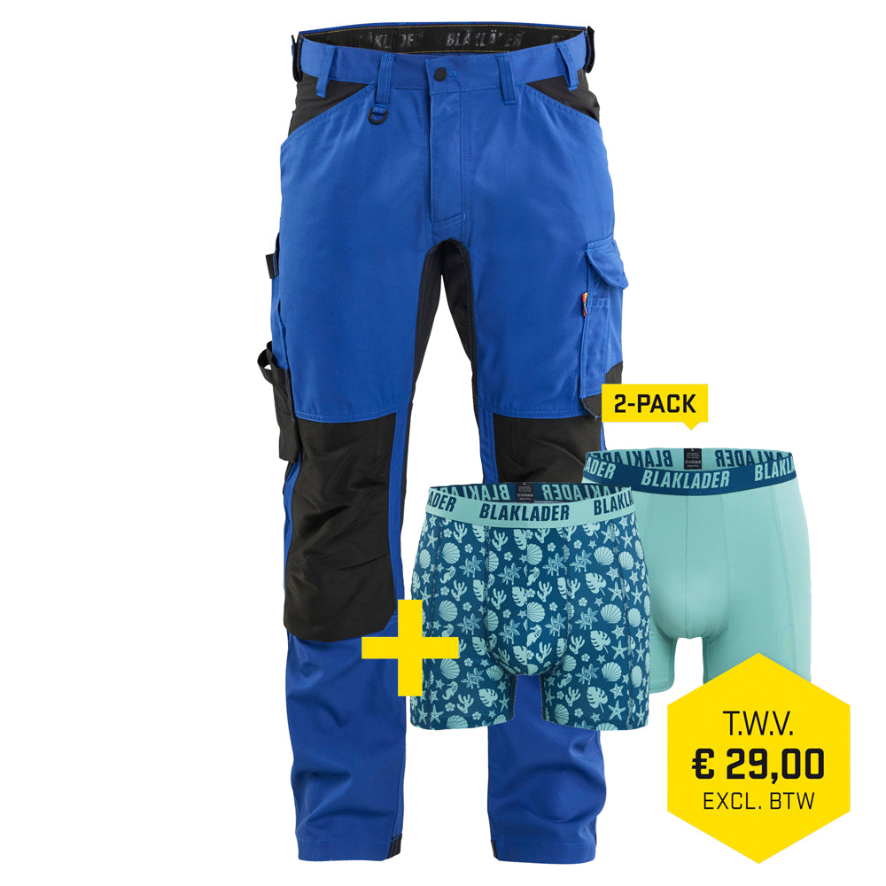 Blaklader 1751 1832 Werkbroek 2-weg Stretch Kobaltblauw / Zwart