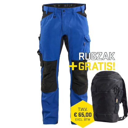 Blaklader 1751 Worker 2-wegstretch Kobaltblauw / Zwart