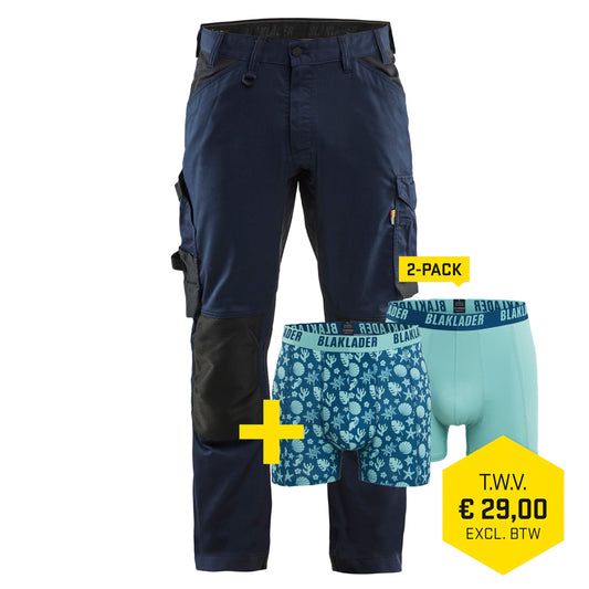 Blaklader 1751 1832 Werkbroek 2-weg Stretch Donker Marineblauw
