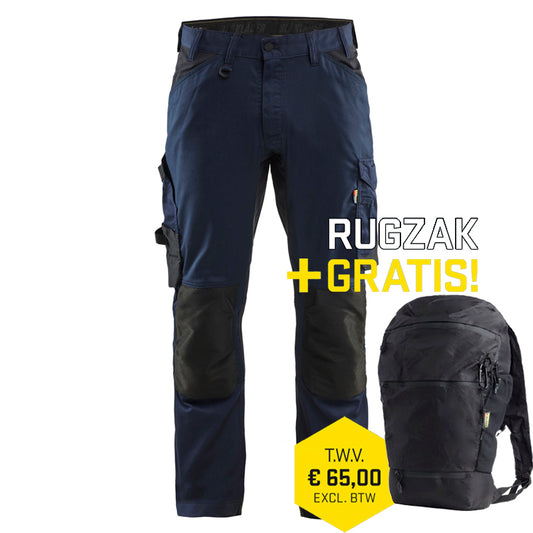 Blaklader 1751 Worker 2-wegstretch Donker Marineblauw