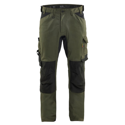 Blaklader 1751 1832 Werkbroek 2-weg Stretch Donker Herfstgroen / Zwart