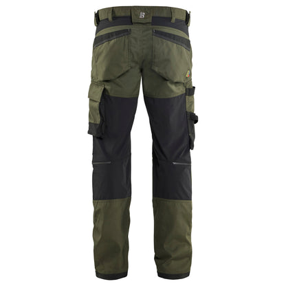 Blaklader 1751 1832 Werkbroek 2-weg Stretch Donker Herfstgroen / Zwart