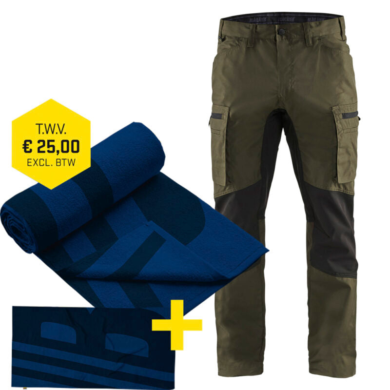 Blaklader Service Werkbroek Stretch 1459 1845 Light + GRATIS Strandhanddoek