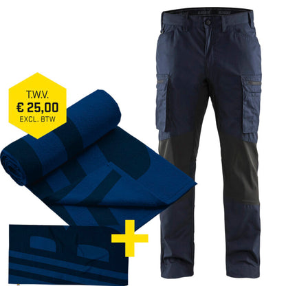 Blaklader Service Werkbroek Stretch 1459 1845 Light + GRATIS Strandhanddoek