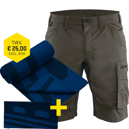 Blaklader Bermuda 1449 Service Stretch + GRATIS Strandhanddoek