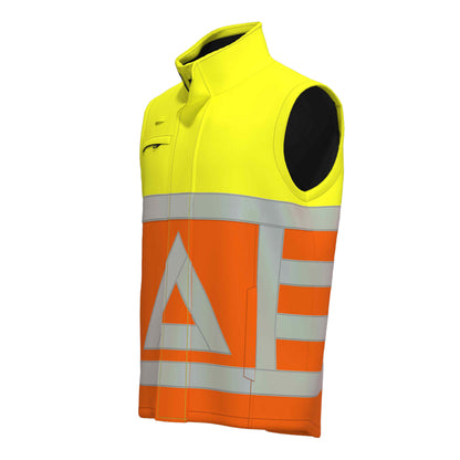 Bestex Softshell Bodywarmer Verkeersregelaar RWS BWVKR100. Kleur: Fluor Oranje / Fluor Geel