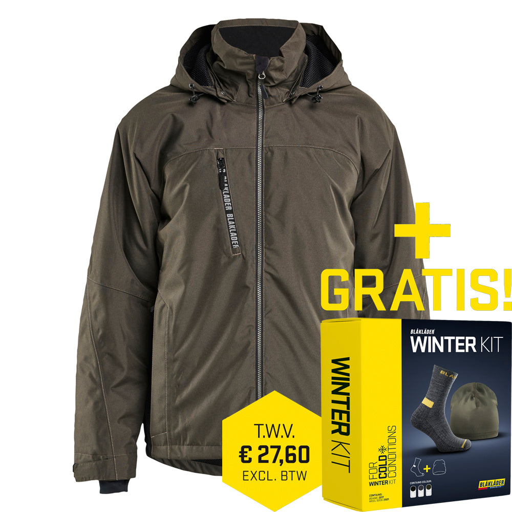 Blaklader Lichtgewicht Winterjas 4890 Olijfgroen / Zwart