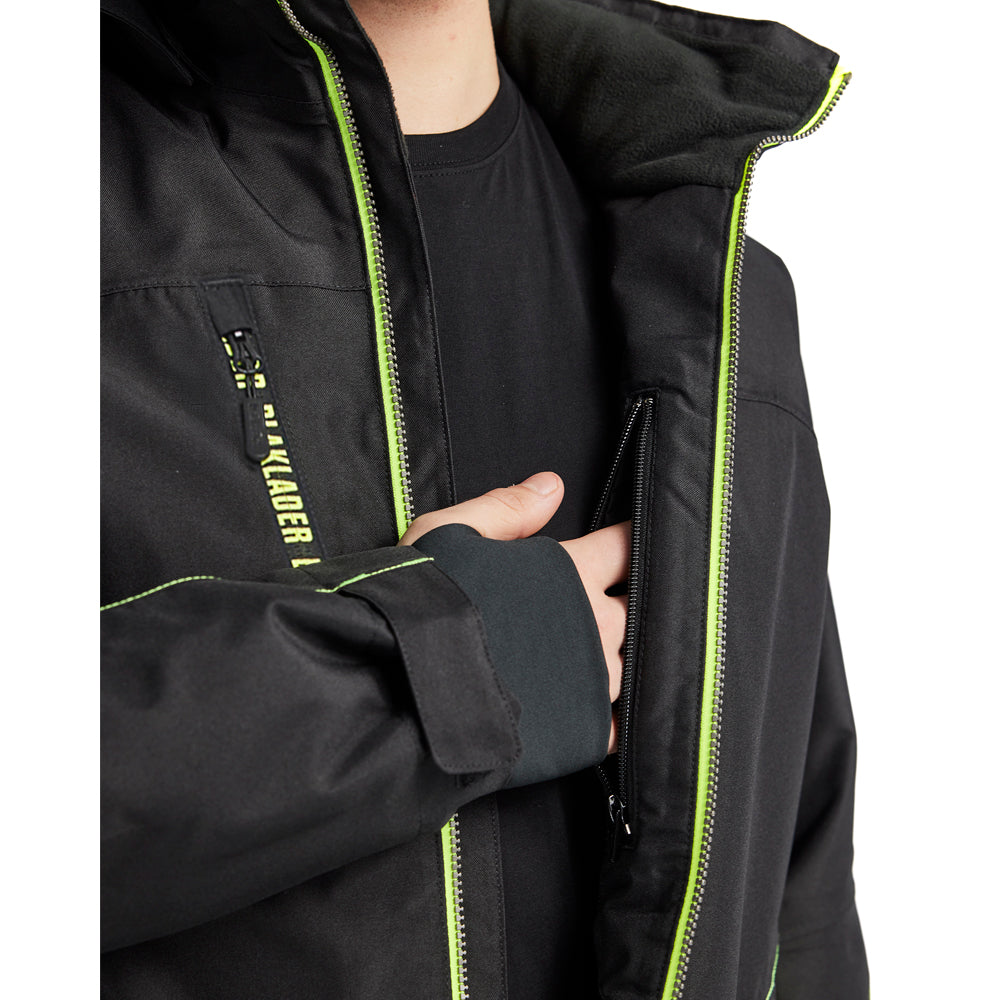 Blaklader Lichtgewicht Winterjas 4890 Zwart / Fluor Geel