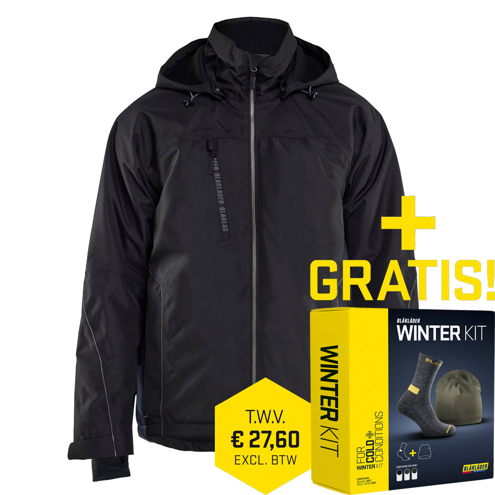 Blaklader Lichtgewicht Winterjas 4890 Zwart / Grijs