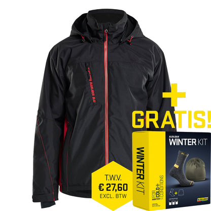 Blaklader Lichtgewicht Winterjas 4890 Zwart / Rood