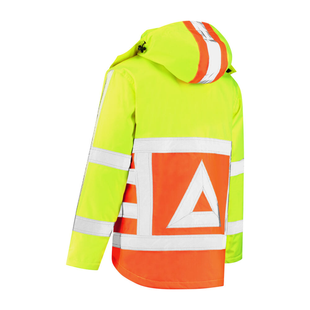 Bestex Parka Verkeersregelaar RWS VKPORWS100. Kleur: Fluor Oranje / Fluor Geel