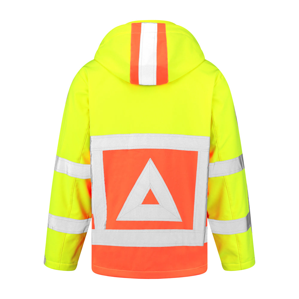 Bestex Softshell jas Verkeersregelaar RWS VKSSRWS100. Kleur: Fluor Oranje / Fluor Geel