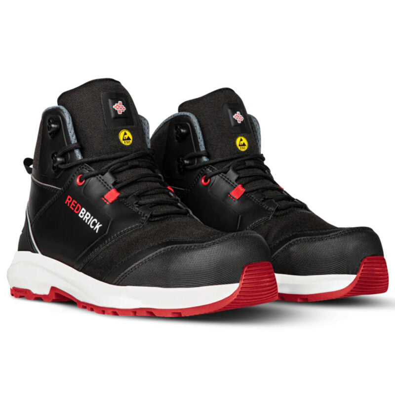Redbrick Pulse S3 ESD 32321 Hoog Model Zwart/Rood