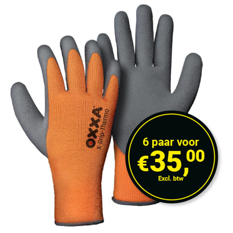 *ACTIE* 6 Paar OXXA Werkhandschoen X-Grip-Thermo 51-850