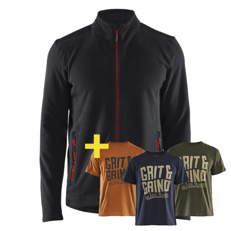 Blaklader 4765 Microfleecevest + Gratis T-Shirt